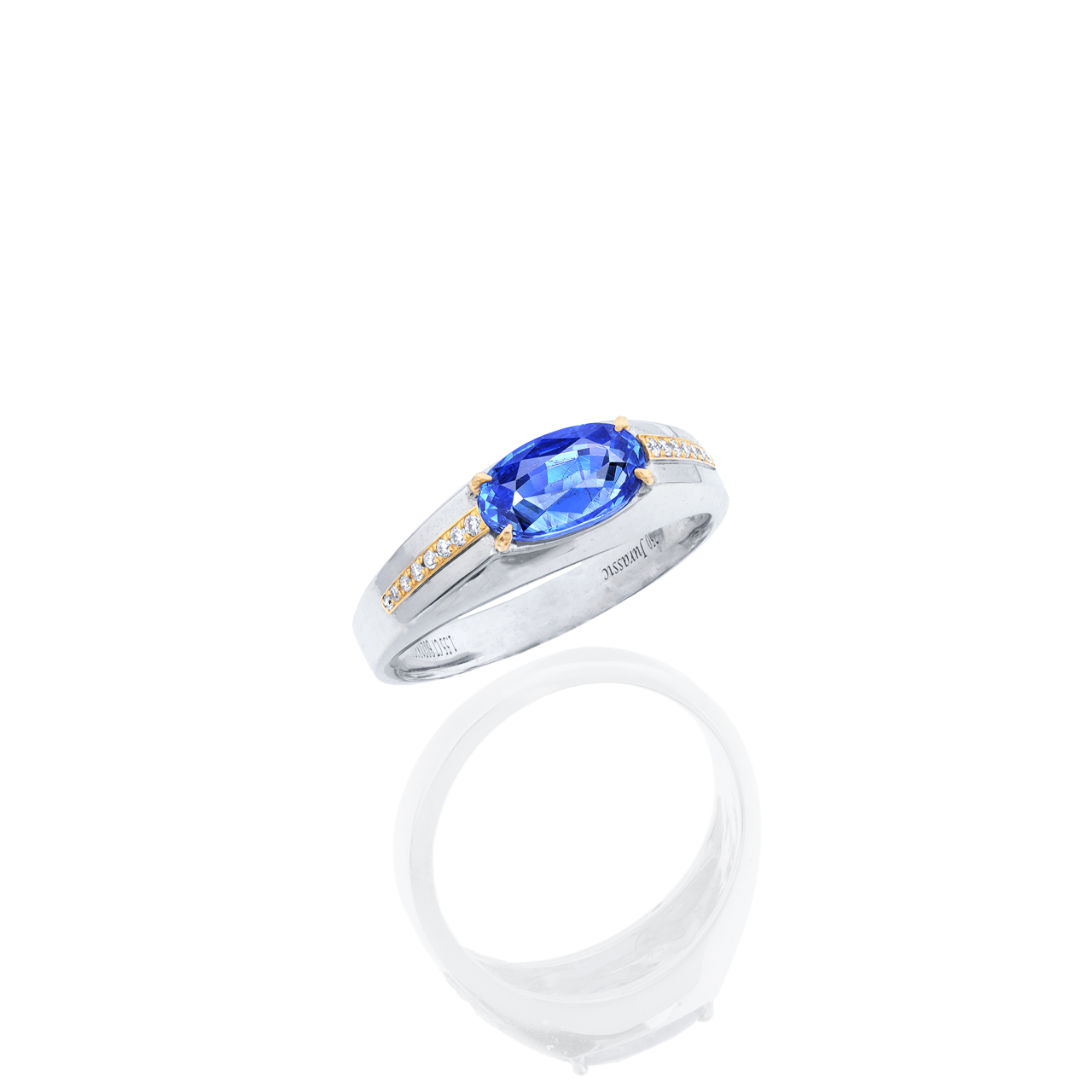 1.55 克拉 無燒藍寶戒 Unheated Blue Sapphire Ring
