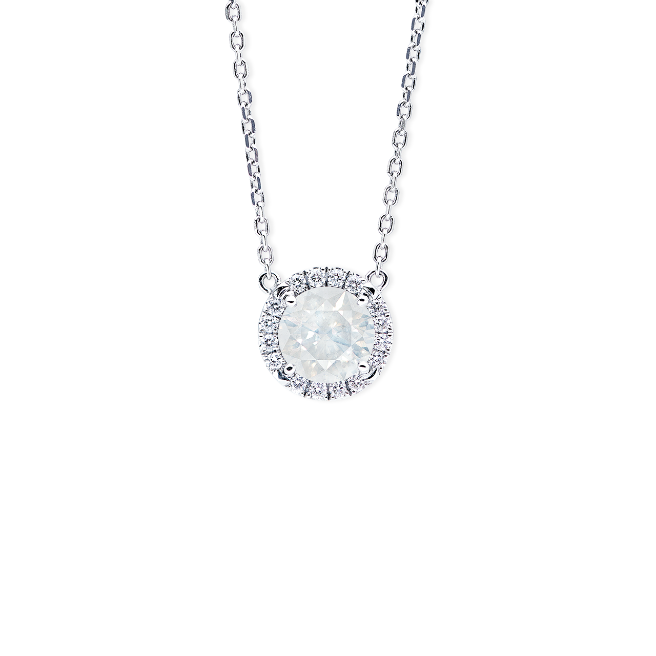 GIA 1.30克拉 奶鑽墜鍊
Fancy White Diamond Pendant Necklace