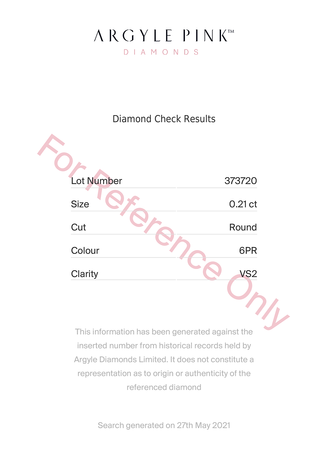 TIME TRAVEL 時光之旅系列
0.21克拉 阿蓋爾粉鑽墜
Pink Diamond from Argyle Mine
and Diamond Pendant