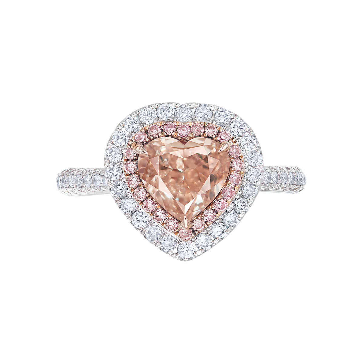 2.01克拉 粉棕鑽鑽戒
Fancy Pinkish Brown
Colored Diamond and
Diamond Ring