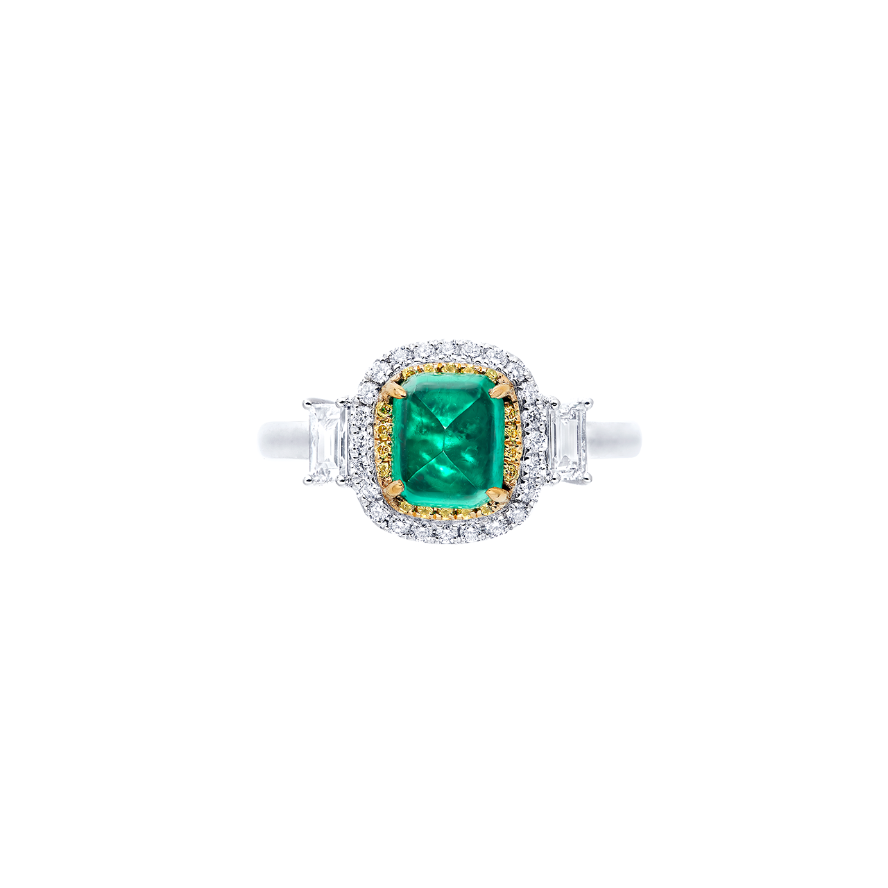 1.27克拉 祖母綠鑽戒
Emerald and Diamond Ring