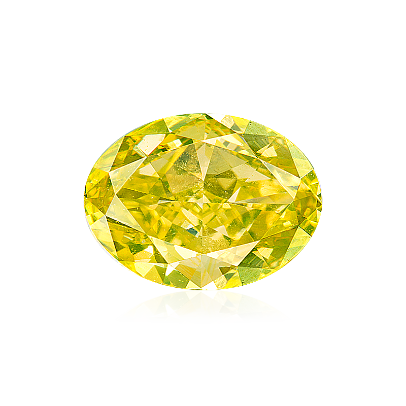 GIA 綠黃鑽裸石 0.80 克拉