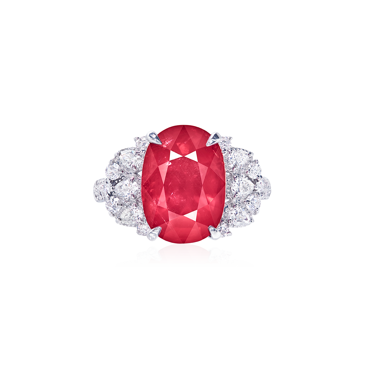 8.02克拉 莫三比克天然無燒紅寶鑽戒
MOZAMBIQUE RUBY AND DIAMOND RING