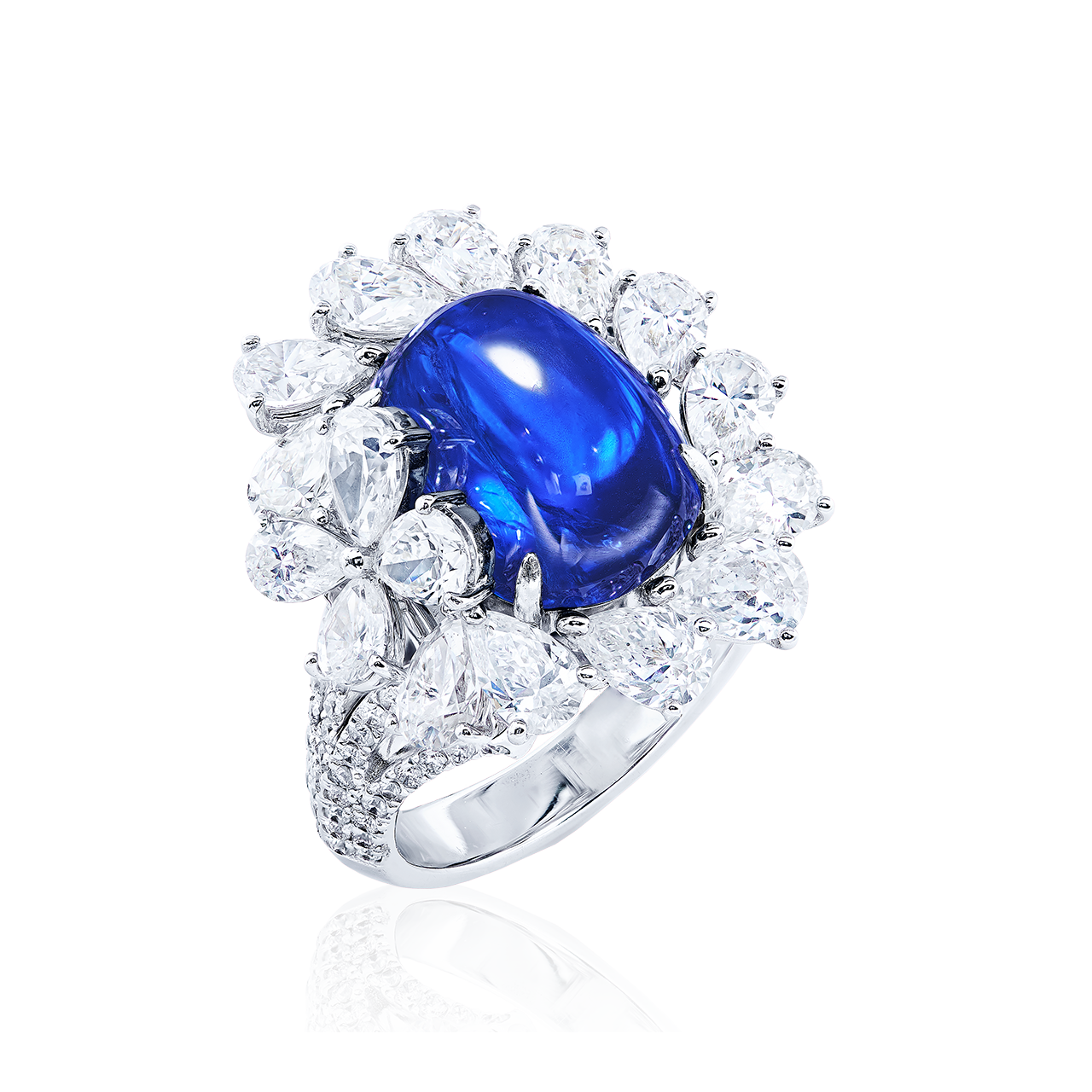 10.16克拉 緬甸天然無燒皇家藍藍寶鑽石戒
BURMA ROYAL BLUE SAPPHIRE
 AND DIAMOND RING