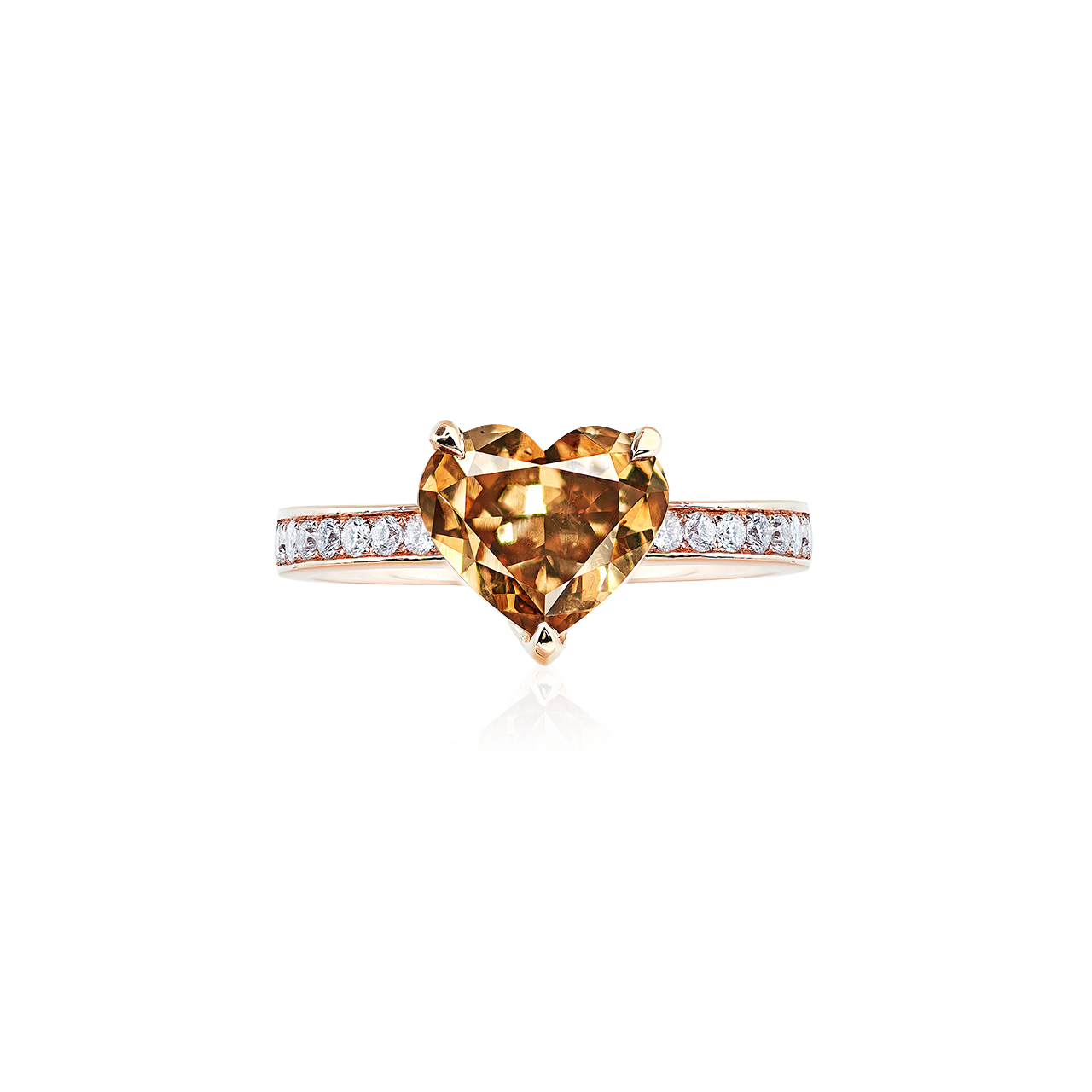 2.87克拉 巧克力鑽戒
Fancy Yellowish Brown Colored Diamond Ring