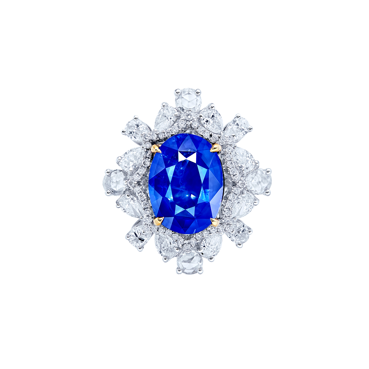 4.08克拉 天然皇家藍藍寶鑽石戒
ROYAL BLUE SAPPHIRE AND DIAMOND RING