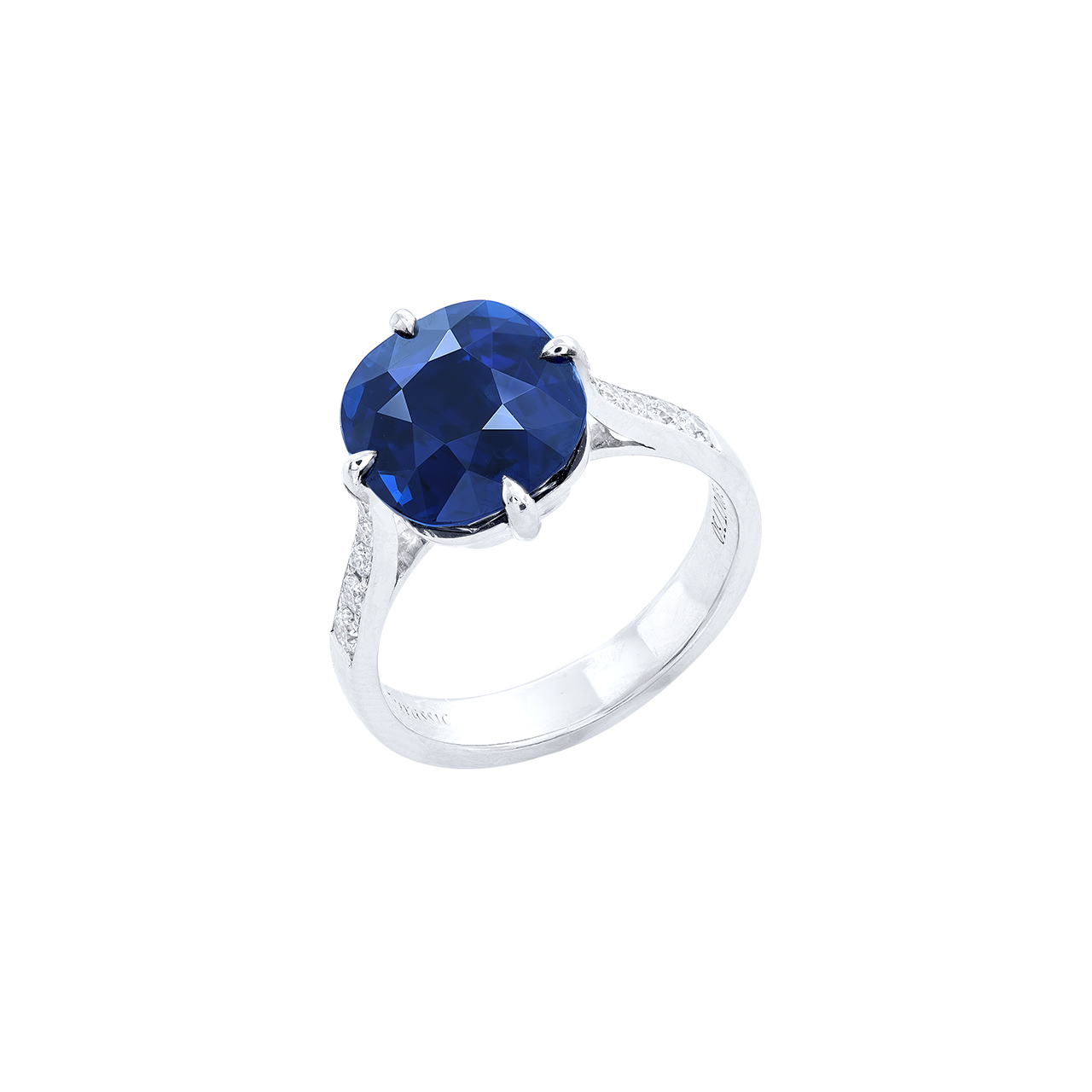 5.80克拉 馬達加斯加 天然無燒藍寶鑽戒
Blue Sapphire from Madagascar 
and Diamond Ring
