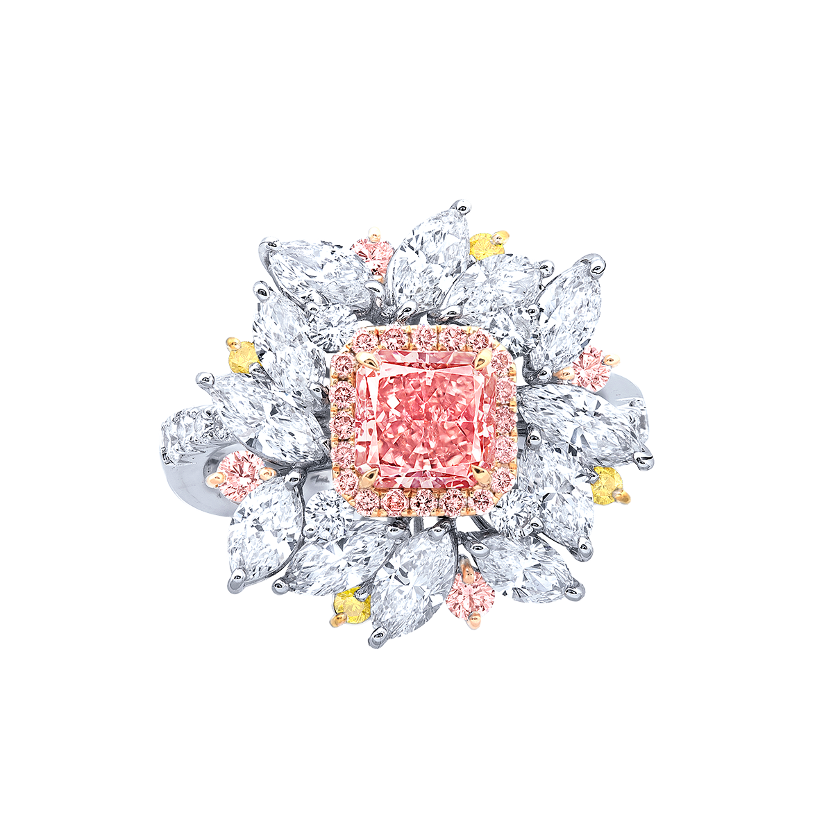阿蓋爾 1.11克拉 橘粉鑽鑽戒
Pink Diamond from Argyle Mine 
and Diamond Ring