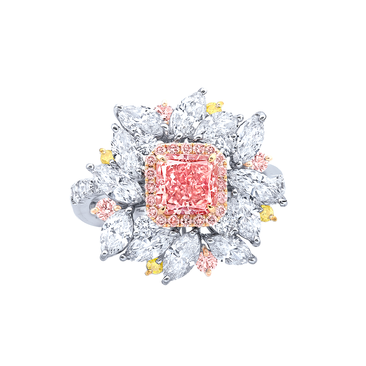 阿蓋爾 1.11克拉 橘粉鑽鑽戒
Pink Diamond from Argyle Mine 
and Diamond Ring