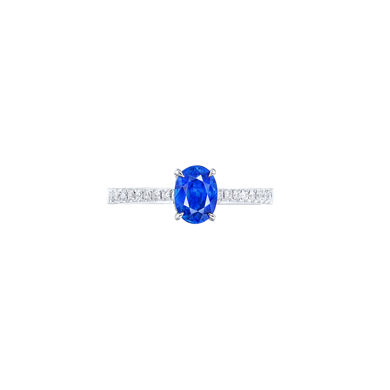 1.18克拉 天然藍寶石鑽戒
Blue Sapphire and Diamond Ring