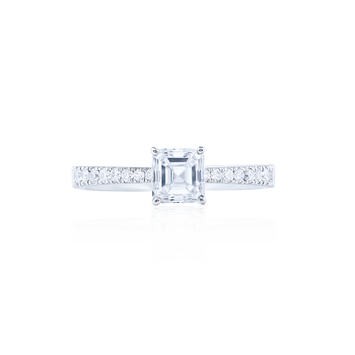 GIA 0.62克拉 白鑽戒
Square Emerald Diamond Ring
