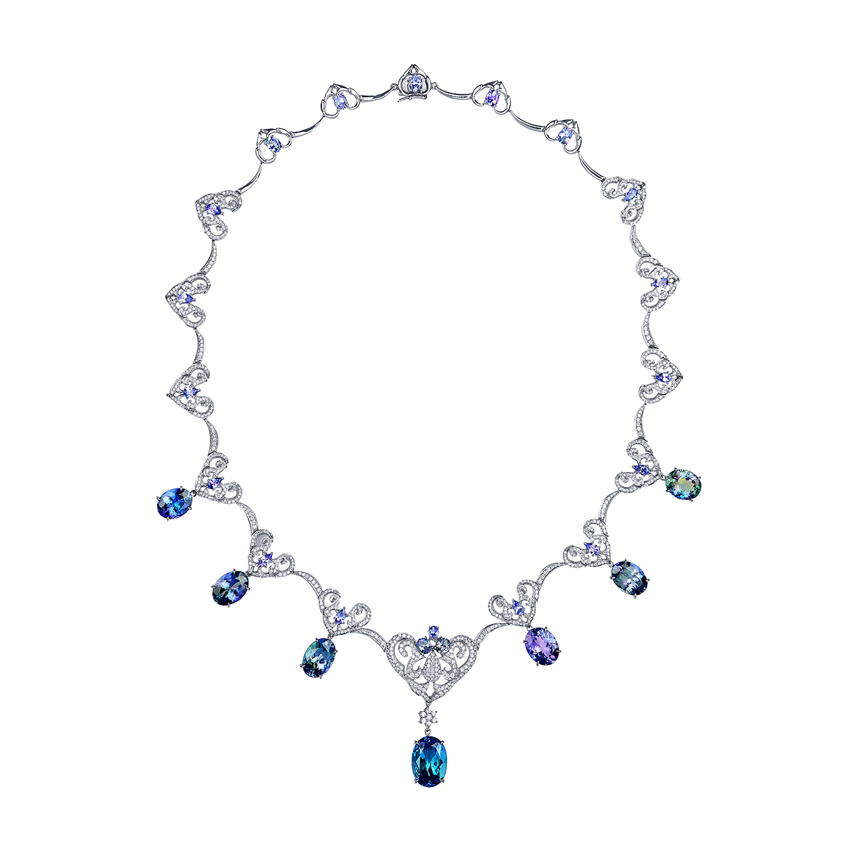 35.05克拉 丹泉石套鍊
Tanzanite and Diamond Necklace