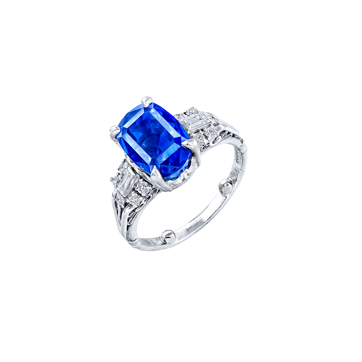6.48克拉 斯里蘭卡天然無燒皇家藍藍寶鑽戒
SRI LANKA ROYAL BLUE SHAPPHIRE 
AND DIAMOND RING