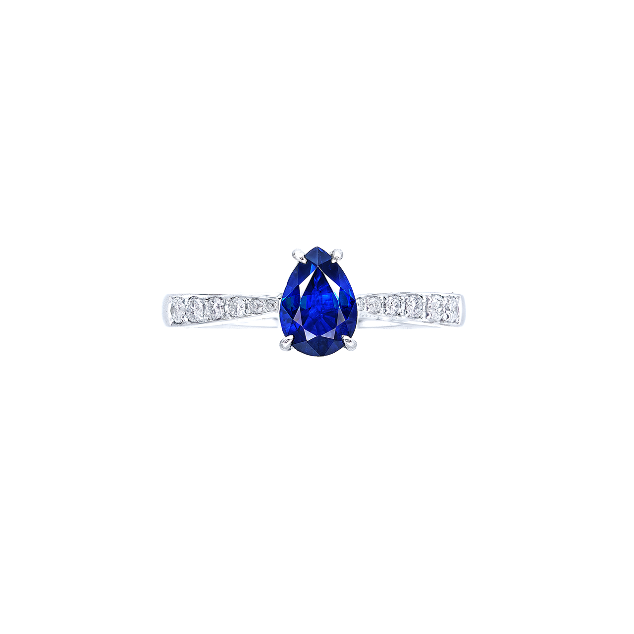 0.97克拉 藍寶石鑽戒
Blue Sapphire and 
Diamond Ring