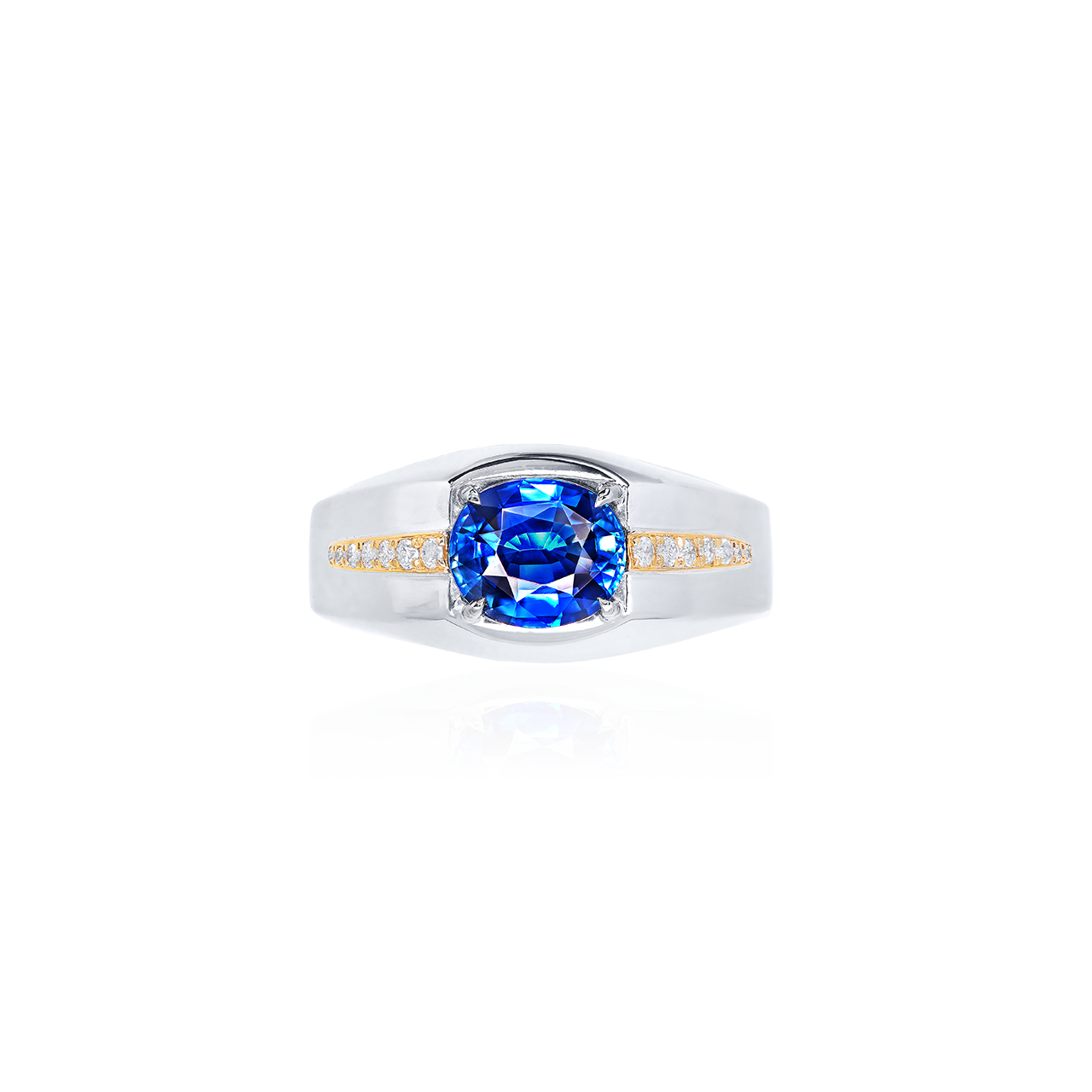 GIA 2.00克拉 無燒藍寶男戒
Blue Sapphire Ring for Man