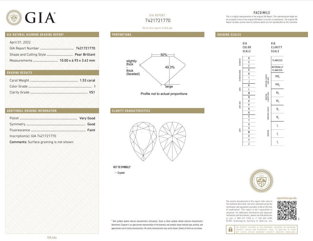 2.61 克拉 白鑽耳環
PAIR OF DIAMOND EARRINGS