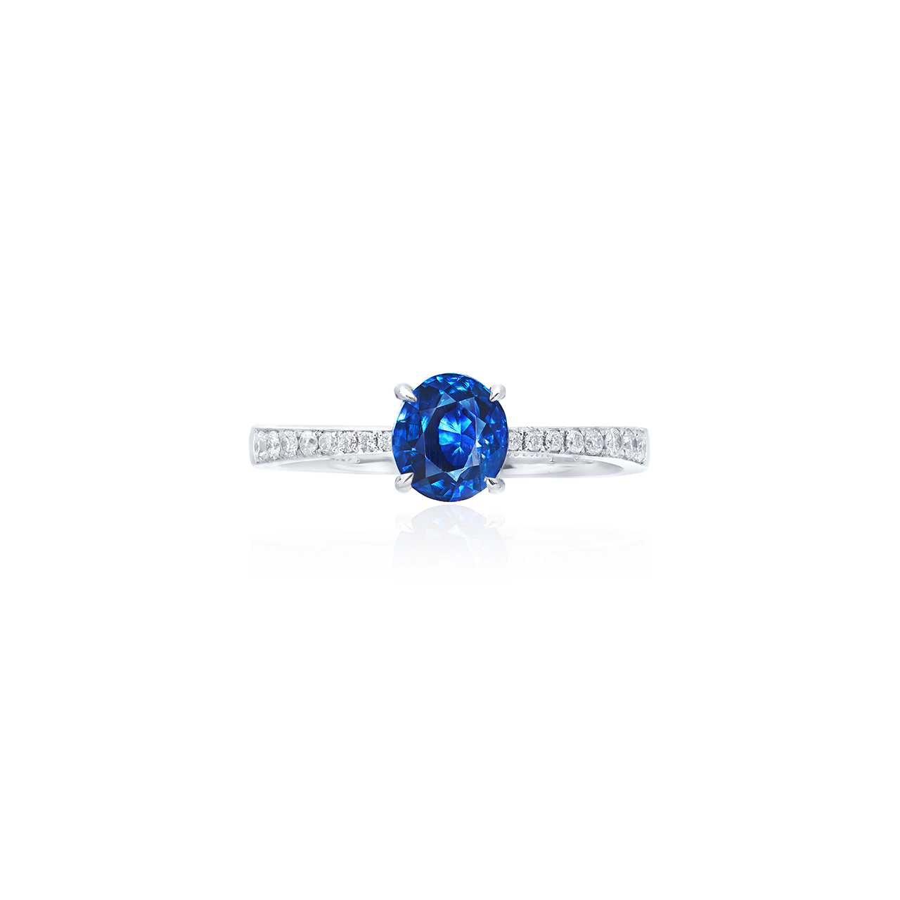 GIA 1.17克拉 無燒皇家藍藍寶石鑽戒
Royal Blue Sapphire and 
Diamond Ring