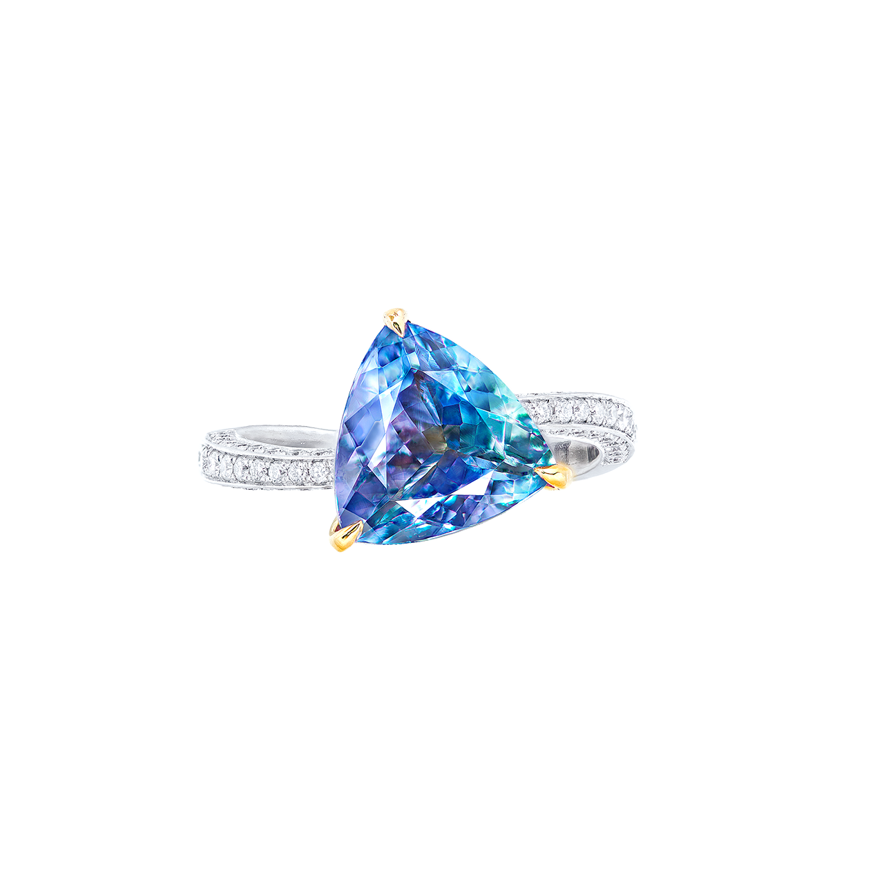 3.24克拉 丹泉石鑽戒
Tanzanite and Diamond Ring