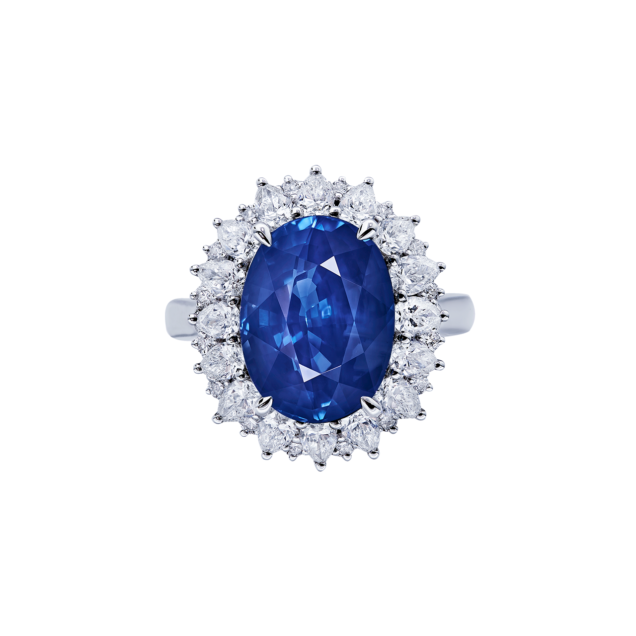 11.12克拉 斯里蘭卡天然無燒皇家藍藍寶石鑽戒
SRI LANKA ROYAL BLUE SAPPHIRE 
AND DIAMOND RING