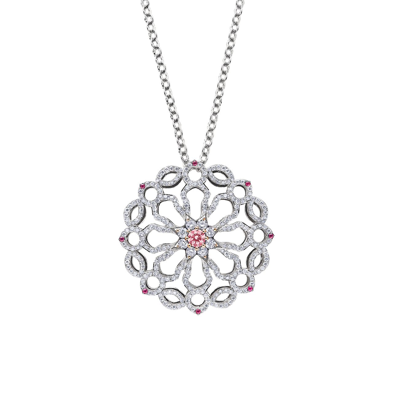 阿蓋爾粉鑽墜鍊 0.26克拉
Pink Diamond from Argyle Mine
and Diamond Pendant