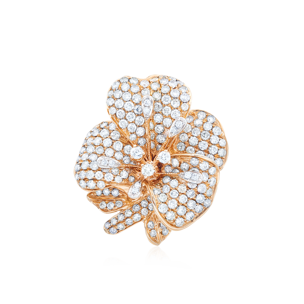 GSA 11.90公克 花朵造型鑽戒
Flower' Diamond Ring