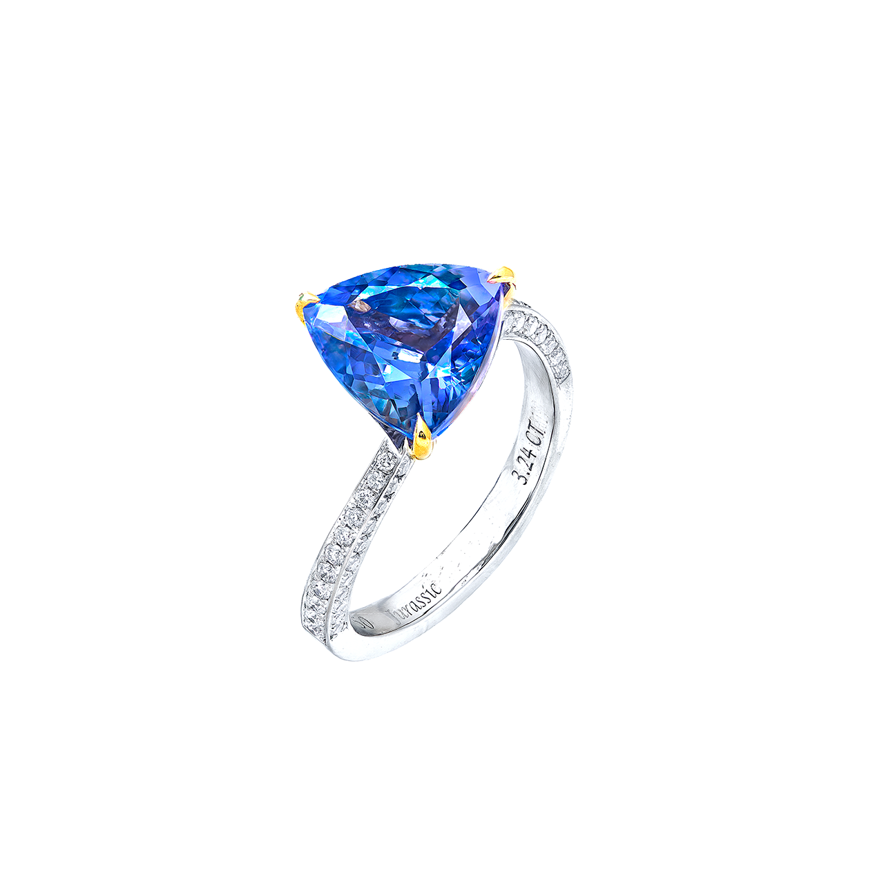 3.24克拉 丹泉石鑽戒
Tanzanite and Diamond Ring
