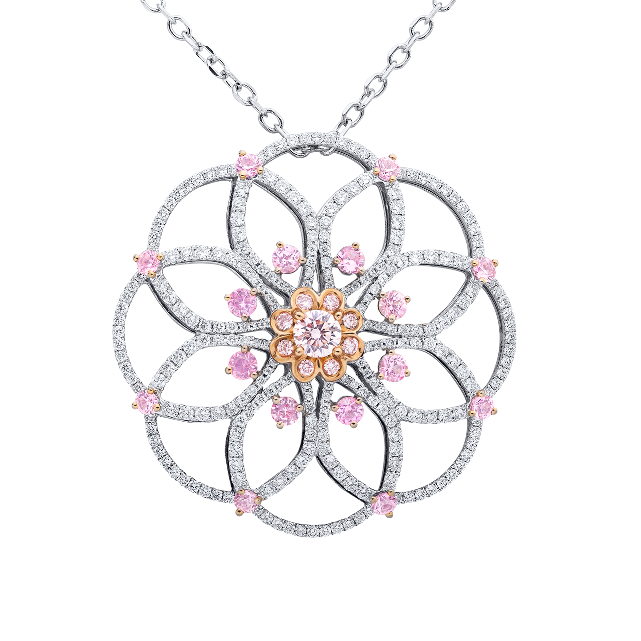 TIME TRAVEL 時光之旅系列
0.21克拉 阿蓋爾粉鑽墜
Pink Diamond from Argyle Mine
and Diamond Pendant