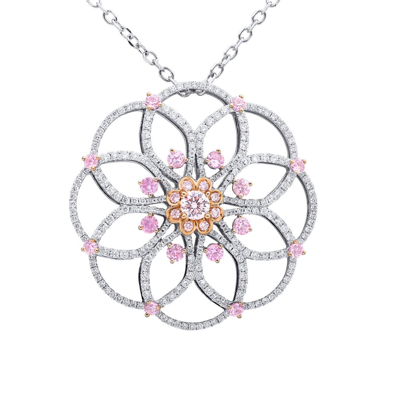 TIME TRAVEL 時光之旅系列
0.21克拉 阿蓋爾粉鑽墜
Pink Diamond from Argyle Mine
and Diamond Pendant