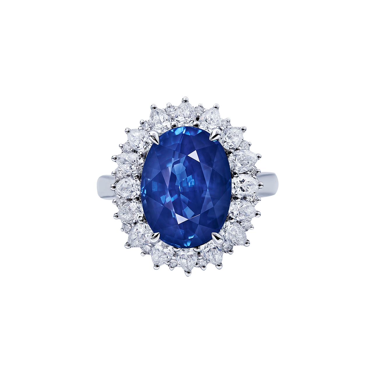 11.12克拉 斯里蘭卡天然無燒皇家藍藍寶石鑽戒
SRI LANKA ROYAL BLUE SAPPHIRE 
AND DIAMOND RING