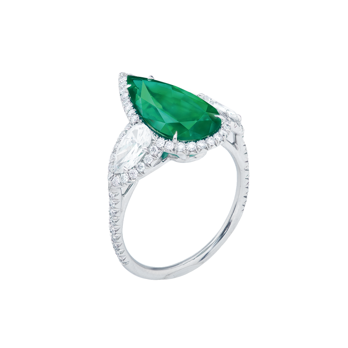 2.61克拉 哥倫比亞天然無浸油祖母綠鑽戒
Colombian Emerald and 
Diamond Ring