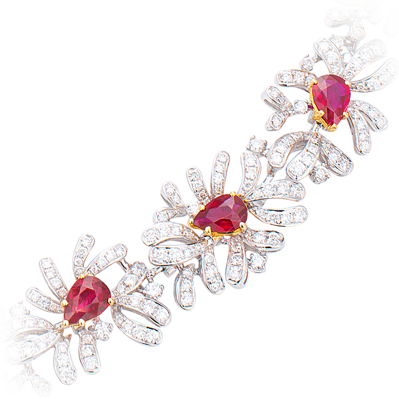 GIA 紅寶套鍊 13.50 克拉