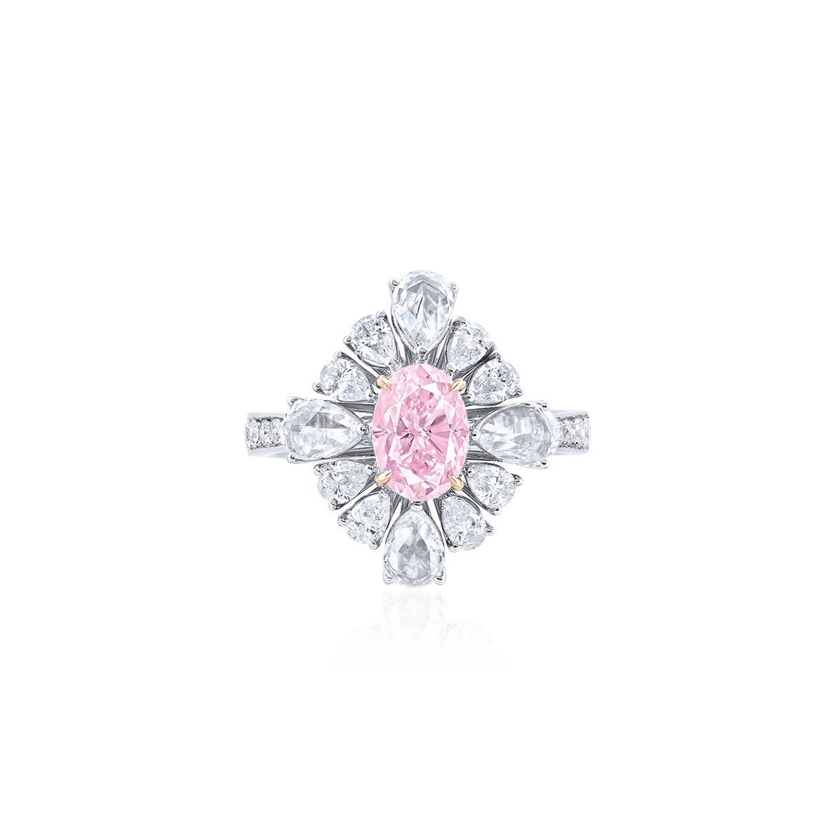 1.09克拉 阿蓋爾淡彩紫粉彩鑽鑽石戒
FANCY LIGHT PURPLISH PINK 
COLOURED DIAMOND FROM ARGYLE MINE 
AND DIAMOND RIN