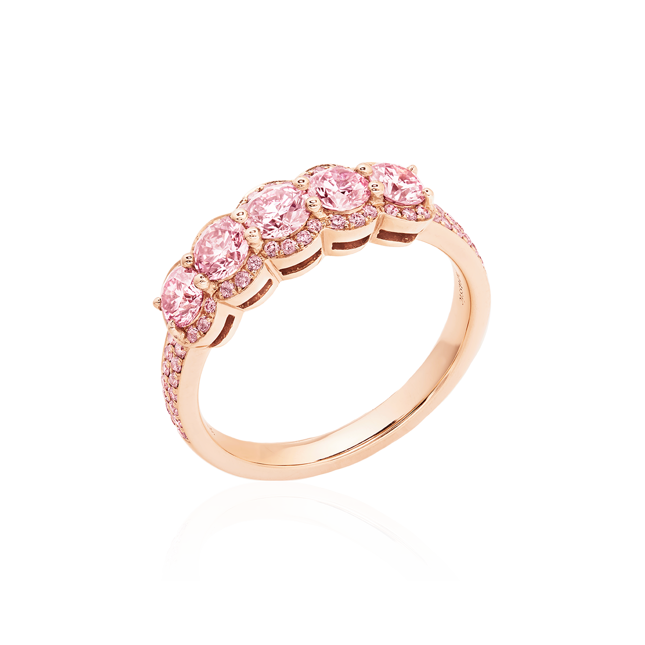 0.95克拉 阿蓋爾粉鑽戒
Pink Diamond from Argyle Mine
and Diamond Ring